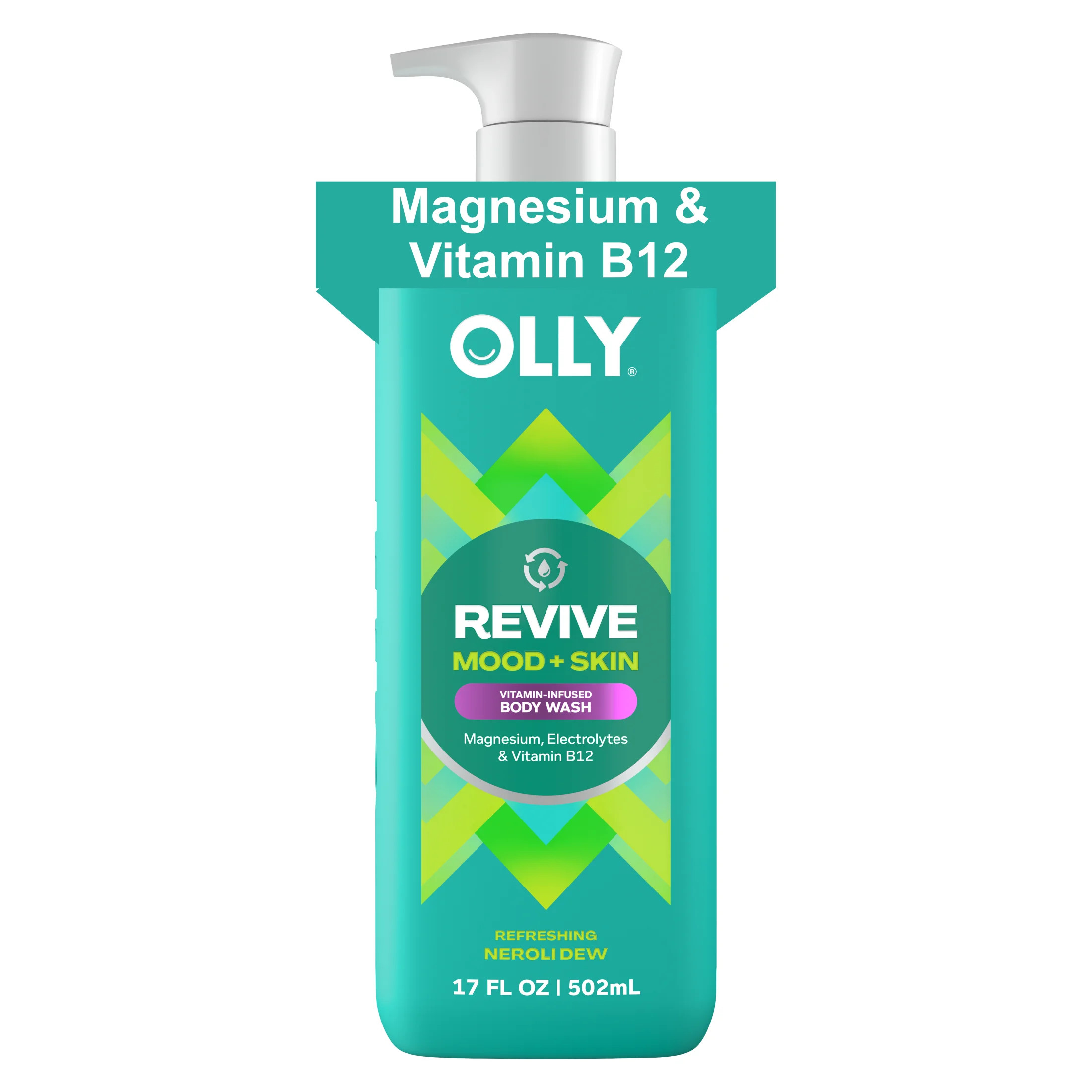 OLLY Revive Body Wash Repairs Skin Barrier Neroli Dew, 17 oz - Walmart.com | Walmart (US)