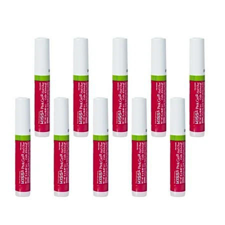 KISS Pink Gel Nail Glue for Artificial & Natural Nails 2.0g/0.07 oz. per tube - 10 Pieces | Walmart (US)