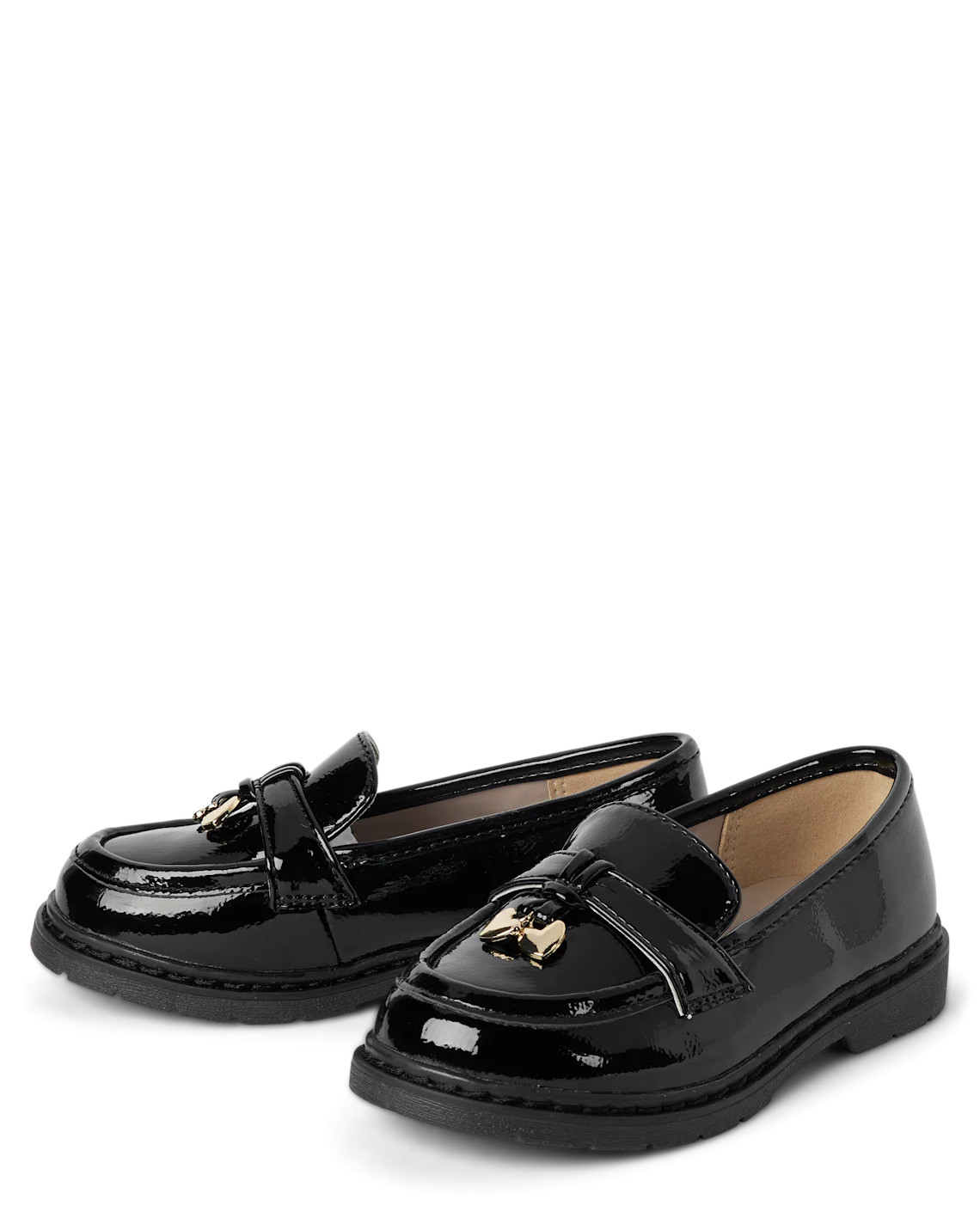 Toddler Girls Heart Loafers - black | The Children's Place