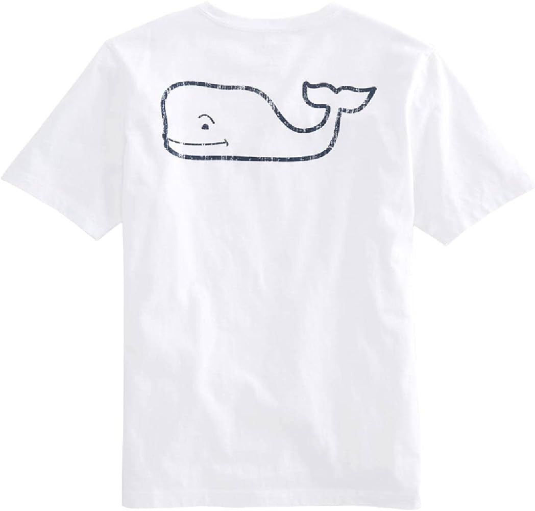 vineyard vines Kids' Short Sleeve Vintage Whale Pocket T-Shirt | Amazon (US)