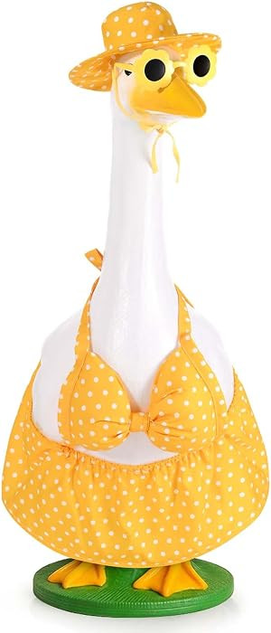 Hawaiian Goose Outfit Summer Porch Goose Outfits Bikini Goose Clothes for Outdoor Garden Yard Dec... | Amazon (US)