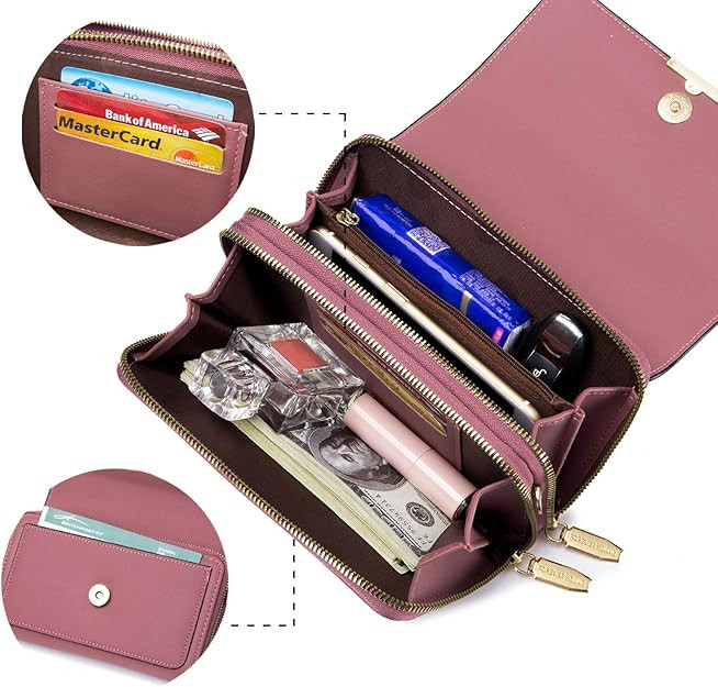 Roulens Small Crossbody Bag for Women,Cell Phone Purse Women's Shoulder Handbags Wallet Purse wit... | Amazon (US)