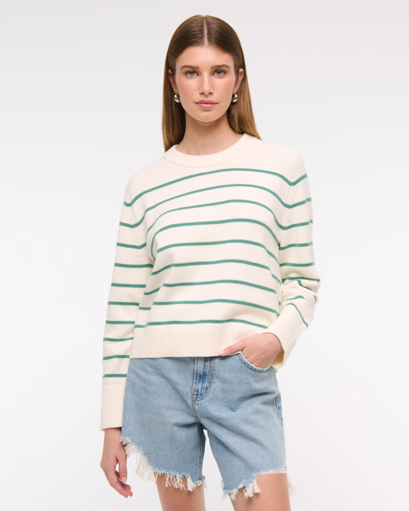 The A&F Madeline Crew Sweater | Abercrombie & Fitch (US)