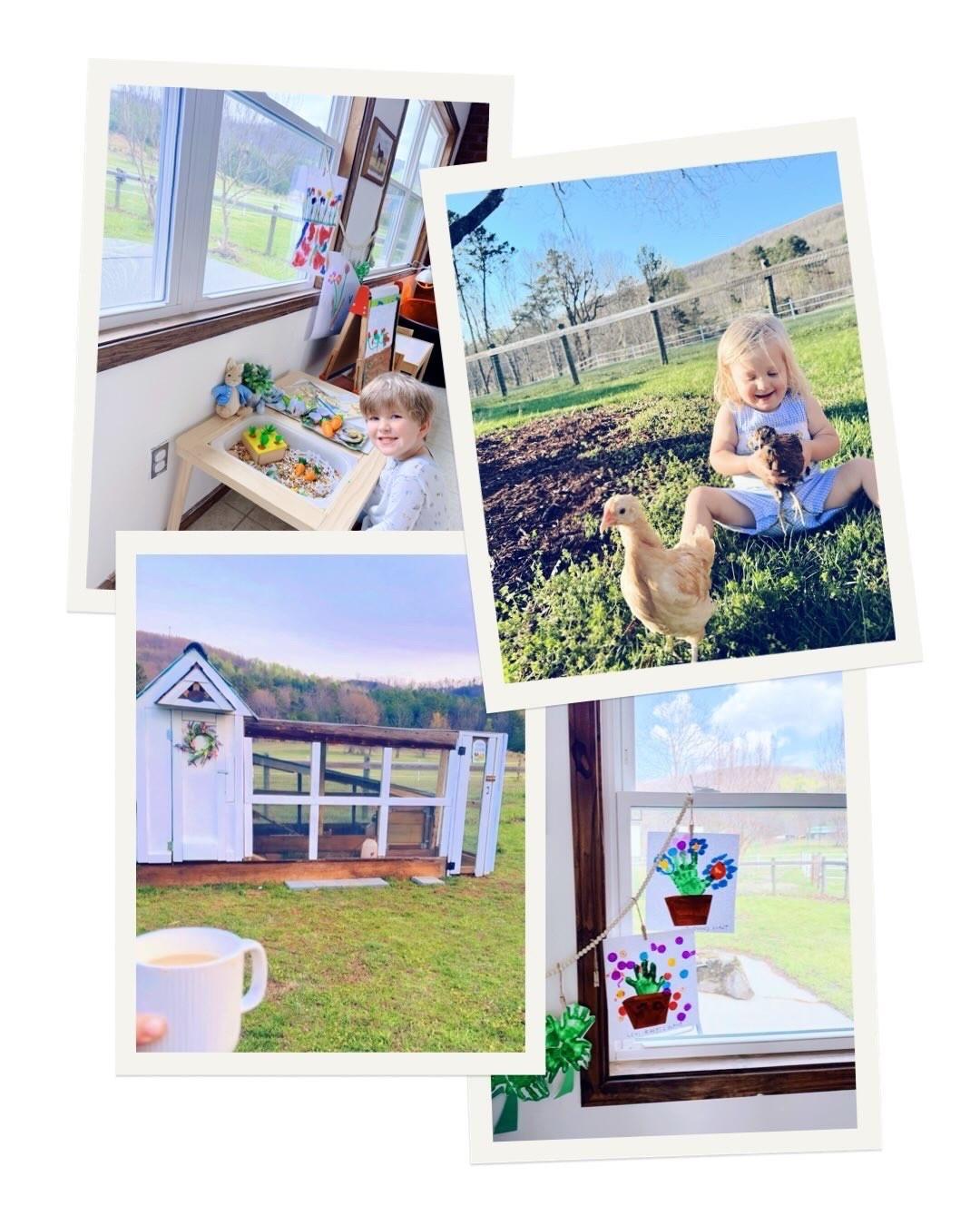 Spring is officially  h e r e  🌸 on the farm 🐣 and this forever spring and summer sunshine ☀️ loving girl is so thankful for my favorite time of year to be back!!! 🌳🌼🪻💐 Cheers to all the springtime 🪺 sweetness ahead with our little country babies 👶🏼🌾 here on the land 🌱 - homeschool preschool crafts 🎨🖼️ and learning 🍎✏️, the chicken 🐓 coop 🪵 of my dreams 💭 that sweet @wesmabry built 🛠️ by hand 🥹 for me ✨, all the farm fresh eggs 🥚 from our girlies 🧺, storytime 📖 at the library 📚 and backyard playdates with friends 🫶🏽, baseball ⚾️ practice 🧢 with “Daddy Coach” (the best ever!! 🏟️), bunny 🐰 garden 🪴 sensory bin 🪏 imaginary play fun 🤩, and so much more!! 💖 #wednesdaycameraroll #lifelately #springonthefarm #thesearethedays #farmhousespring 