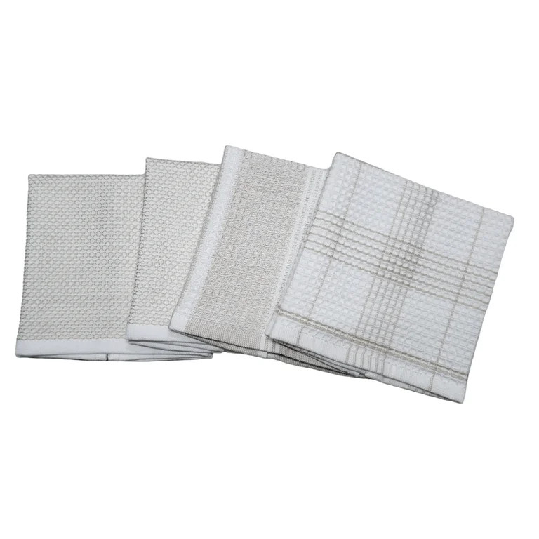 Better Homes & Gardens 4-Piece Oversized Dish Cloth Set, Beige | Walmart (US)