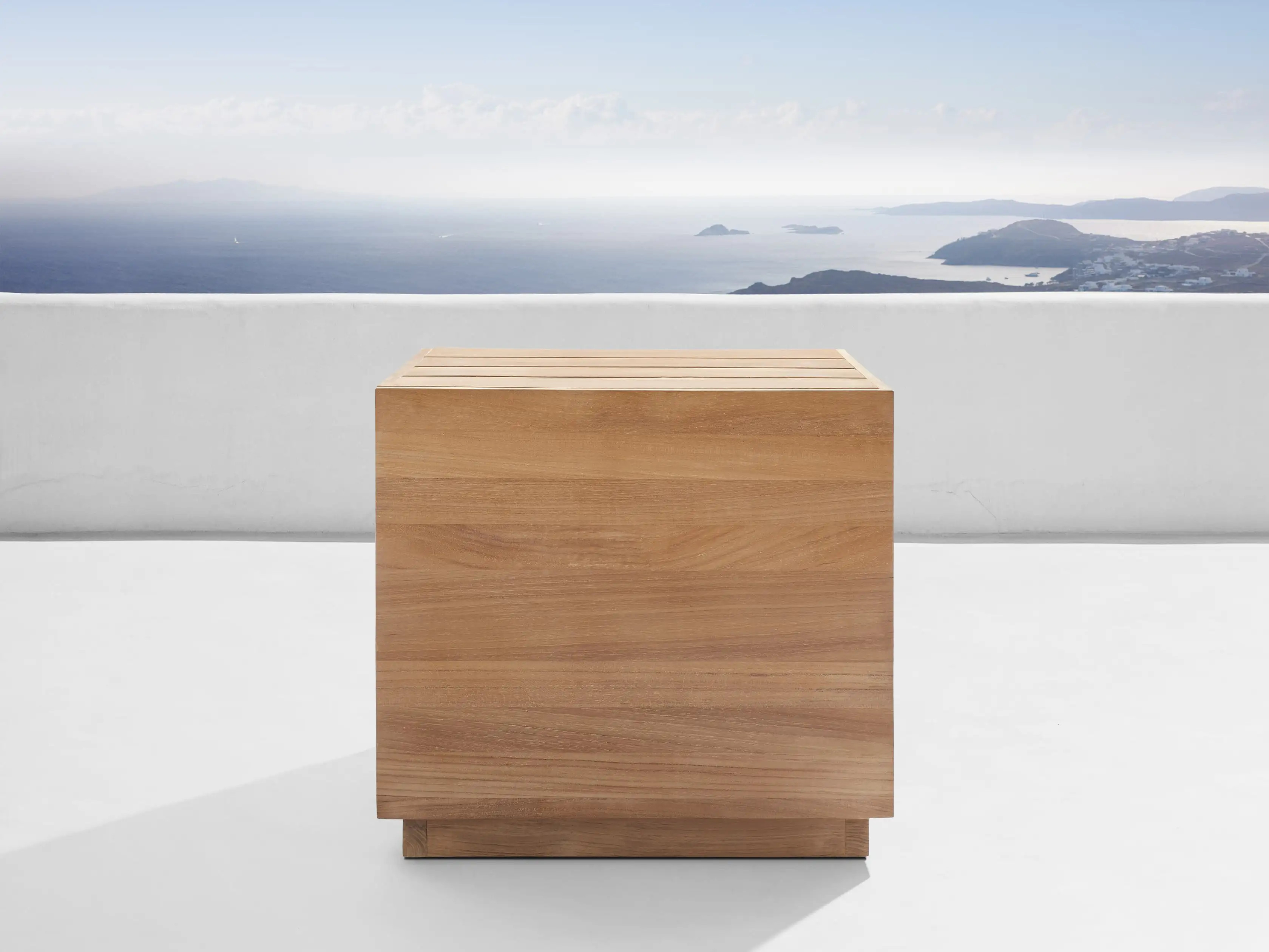 Bal Harbour Outdoor Teak End Table | Arhaus