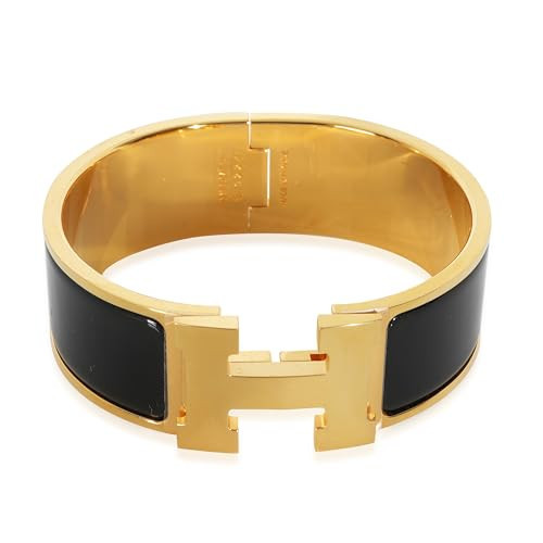 Hermès, Pre-Loved Clic Clac Bracelet, Gold Plated, 6.25 in | Amazon (US)