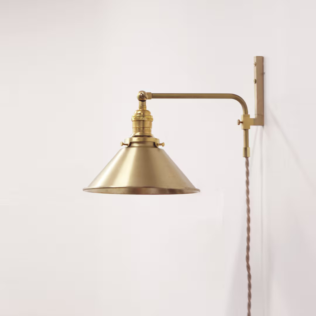 Plug-in Wall Sconce Light, Adjustable Plug-in Wall Sconce Light, Swing Wall Sconce Light, Minimal... | Etsy (US)