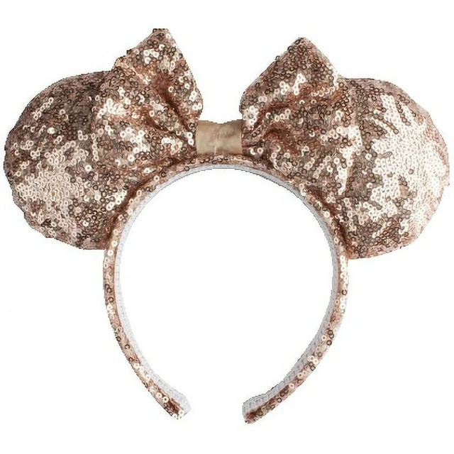 Disney Minnie Mouse Rose Gold Sequin Ears | Walmart (US)