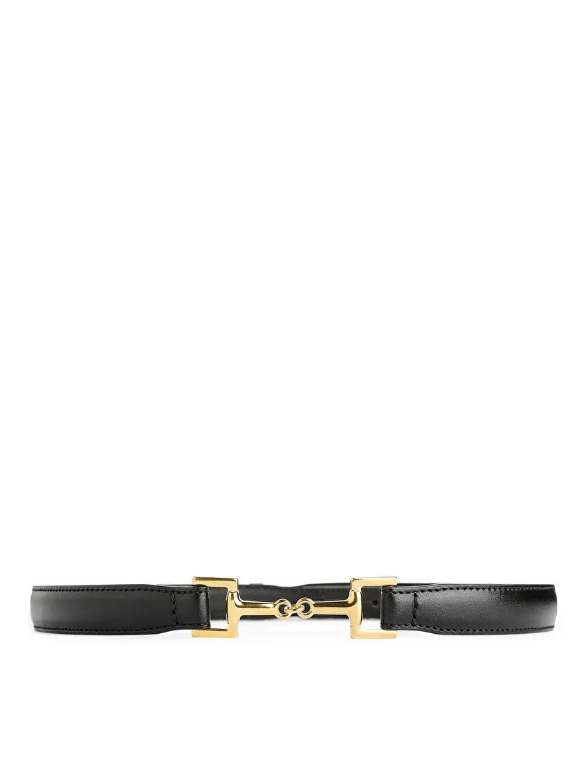 Horsebit Buckle Leather Belt | ARKET (US&UK)