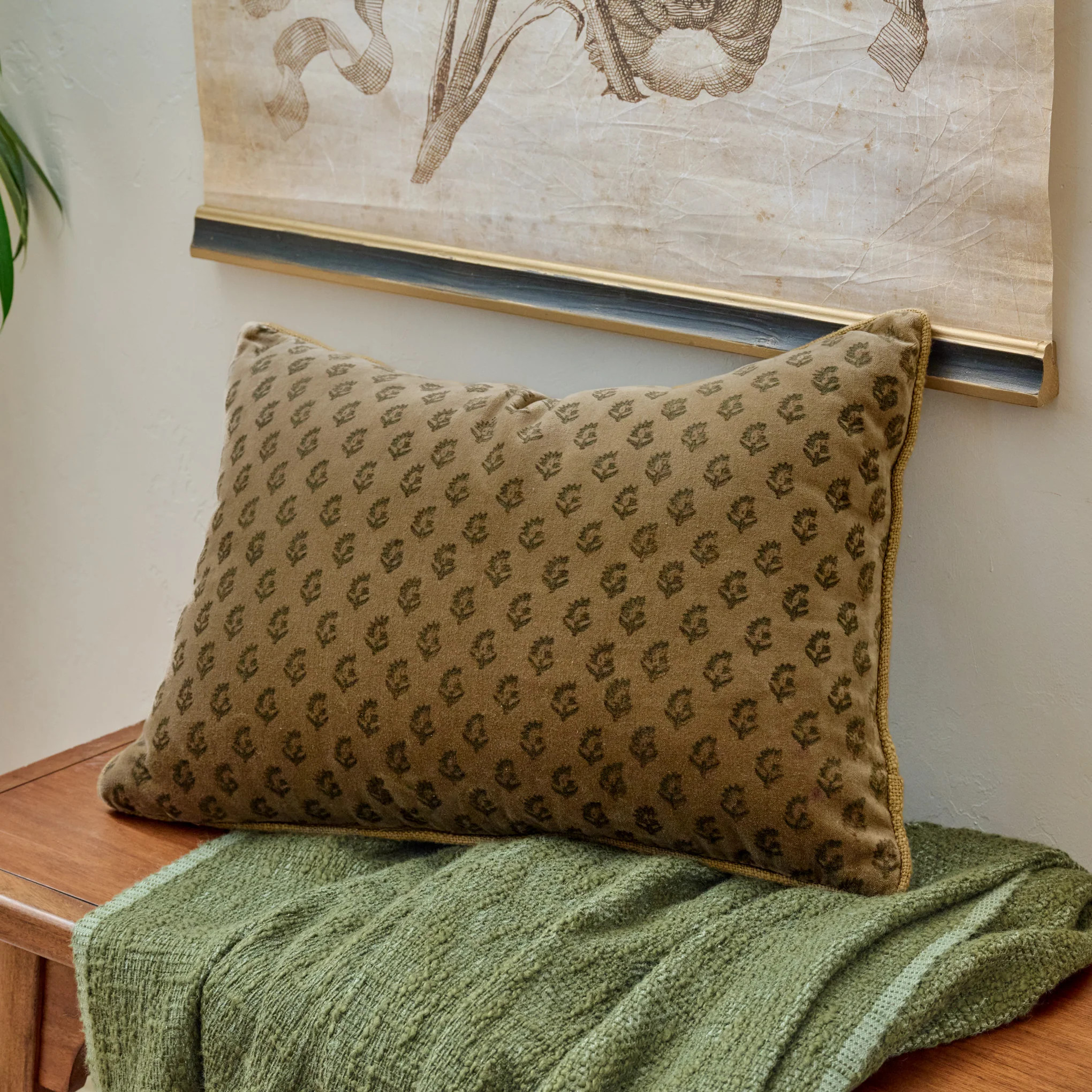 Henry Printed Velvet Pillow | Magnolia