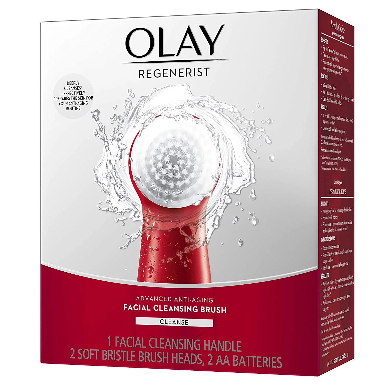 Facial Cleansing Brush by Olay Regenerist, Face Exfoliator with 2 Brush Heads | Walmart (US)