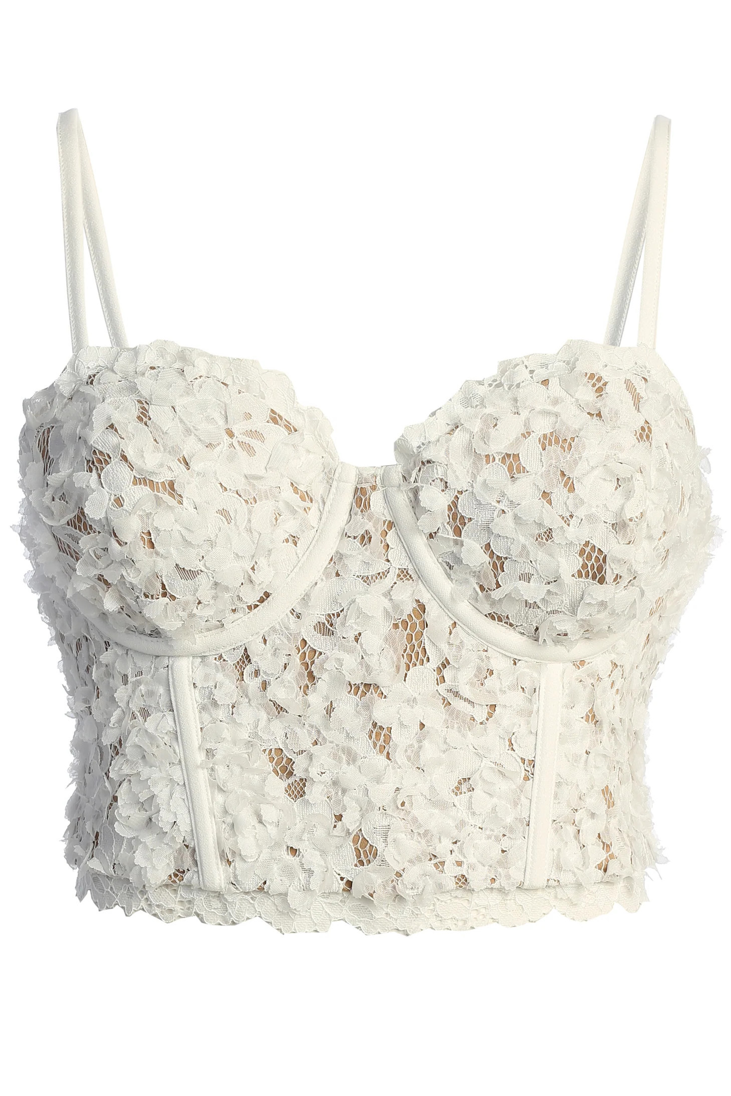Ivory Yours Truly Lace Corset L | JLUXLABEL