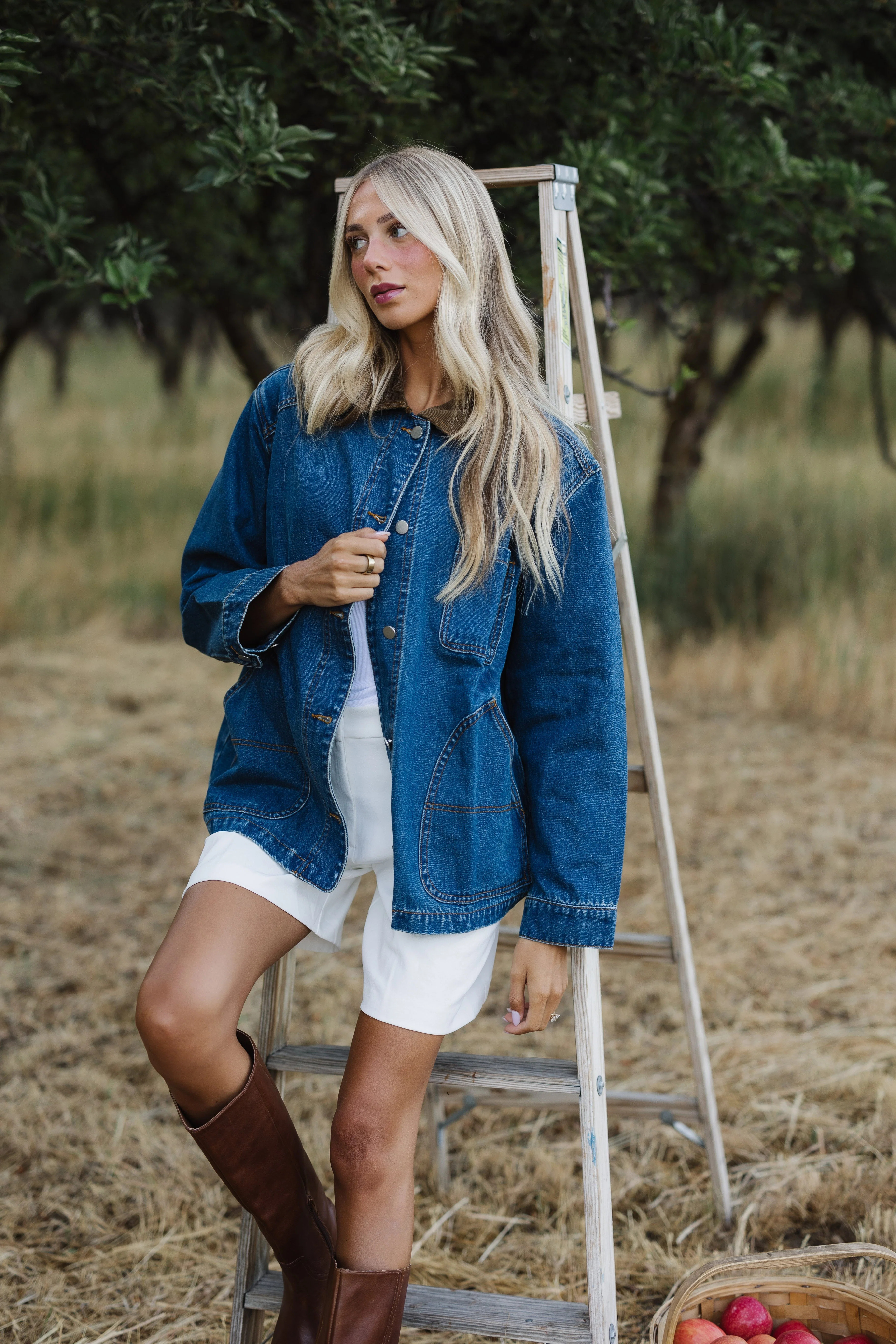 Blue Ember Denim Jacket | Called To Surf
