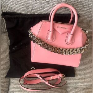 Givenchy Pink Mini Antigona Chain Bag | Poshmark