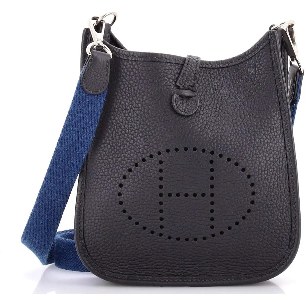 Pre-Owned Hermes Evelyne Bag Gen III Clemence TPM in Black at Nordstrom, Size X-Small | Nordstrom
