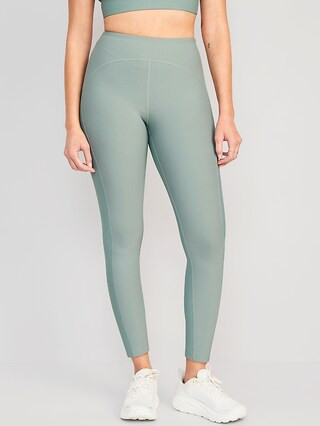 High-Waisted PowerSoft 7/8 Combination Leggings for Women | Old Navy (US)