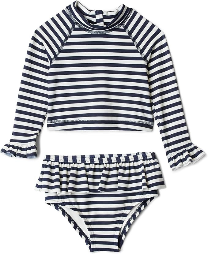Amazon Essentials x Sofia Grainge Toddlers and Baby Girls' Two-Piece Long Sleeve Rashguard Set, M... | Amazon (US)