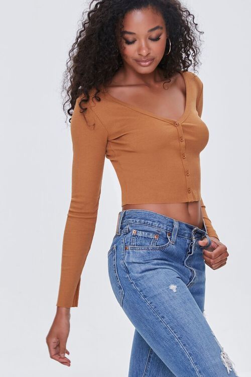 Buttoned Long Sleeve Top | Forever 21 (US)