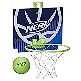 NERF Nerfoop -- The Classic Mini Foam Basketball and Hoop -- Hooks On Doors -- Indoor and Outdoor... | Amazon (US)