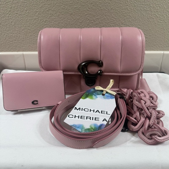 Coach Quilted Studio Carnation LIKE NEW | Poshmark