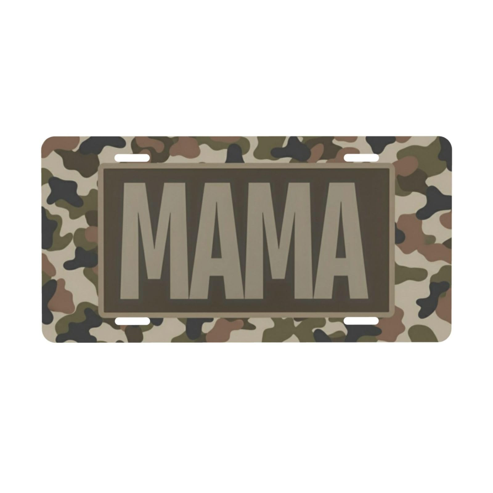 Camo Mama License Plate Green Camouflage Military Mom - Premium Aluminum 6x12 Waterproof Hunting ... | Amazon (US)