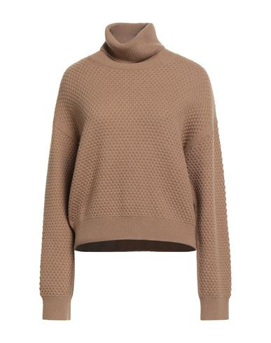 Max Mara Studio Woman Turtleneck Camel Size L Cashmere | YOOX (US)