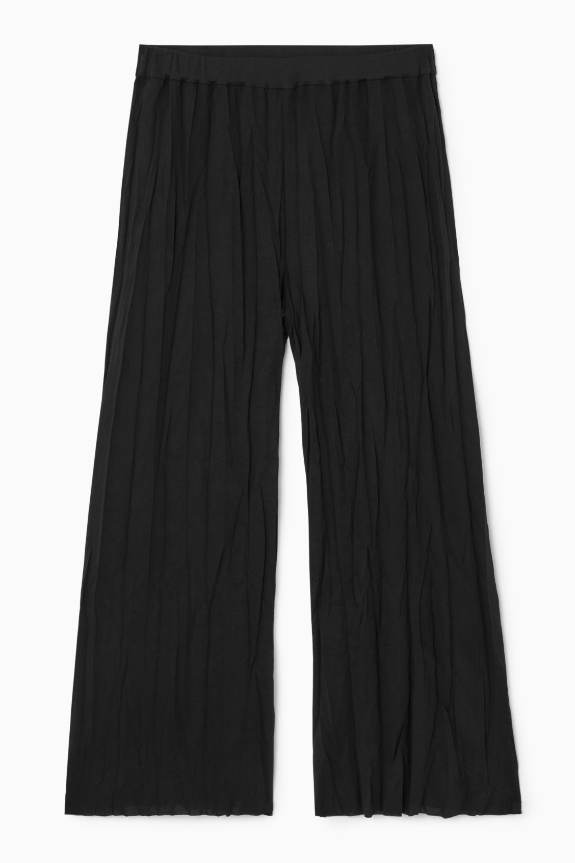 CRINKLED JERSEY WIDE-LEG TROUSERS | COS UK