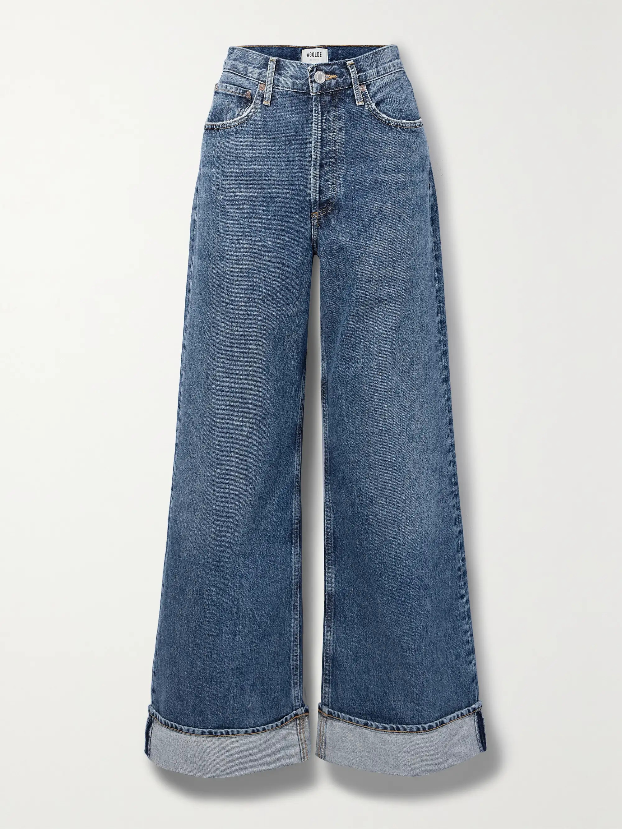 + NET SUSTAIN Dame high-rise wide-leg organic jeans | NET-A-PORTER (US)