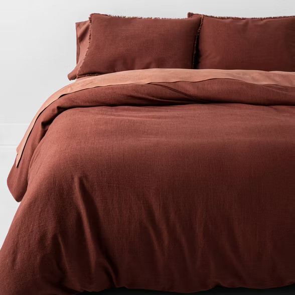 Heavyweight Linen Blend Duvet & Pillow Sham Set - Casaluna™ | Target