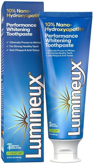 Lumineux 10% Nano Hydroxyapatite Performance Whitening Toothpaste - Fluoride Free & Gentle Whiten... | Amazon (US)