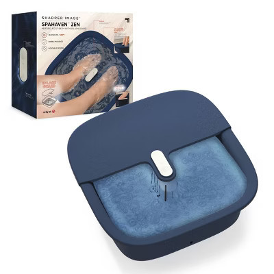 Sharper Image Massager Foot Bath Zen with Splash Guard - Navy | Target