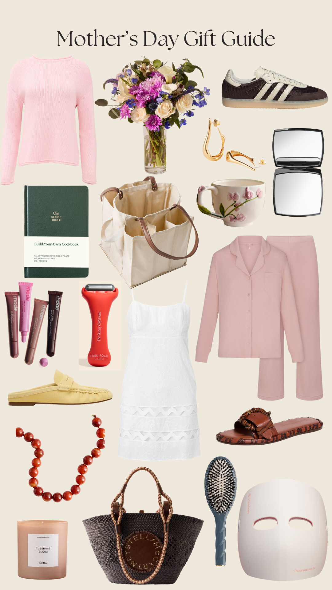 Mother’s Day gifting made easy 🤍 

Thoughtful pieces she’ll actually love—like a cozy pajama set, a chic leather-trimmed raffia bag, the iconic Skinny Confidential ice roller, a designer compact mirror, trendy nourishing lip gloss tint, + flowers, comfy flats, home goods, beauty favorites & more. Perfect for every kind of mom!

#LTKMothersDay #LTKmomlife #LTKselfcare