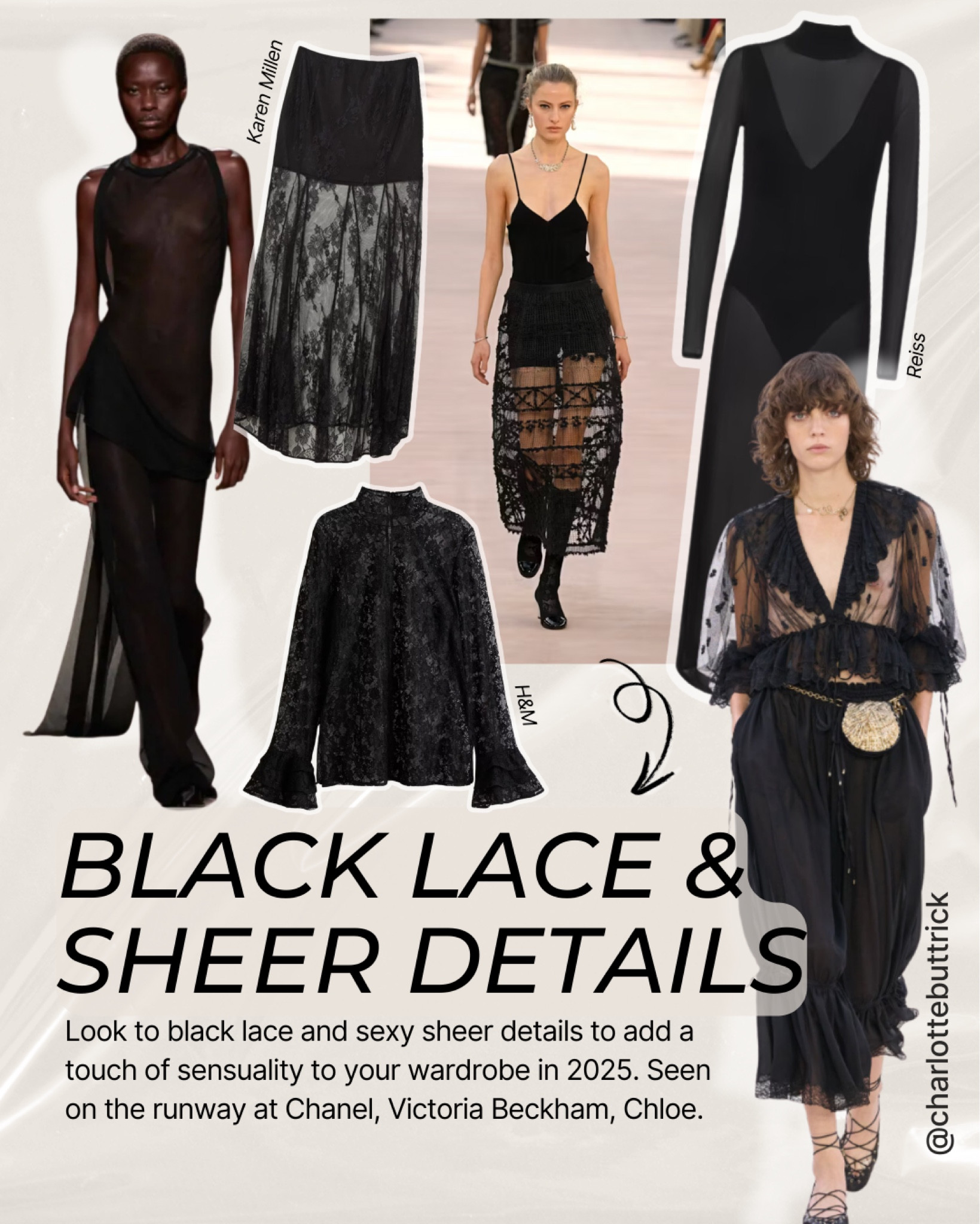 Fashion trends 2025 black lace and sheer details to shop on the high street 

#LTKuk #LTKpartywear #LTKeurope