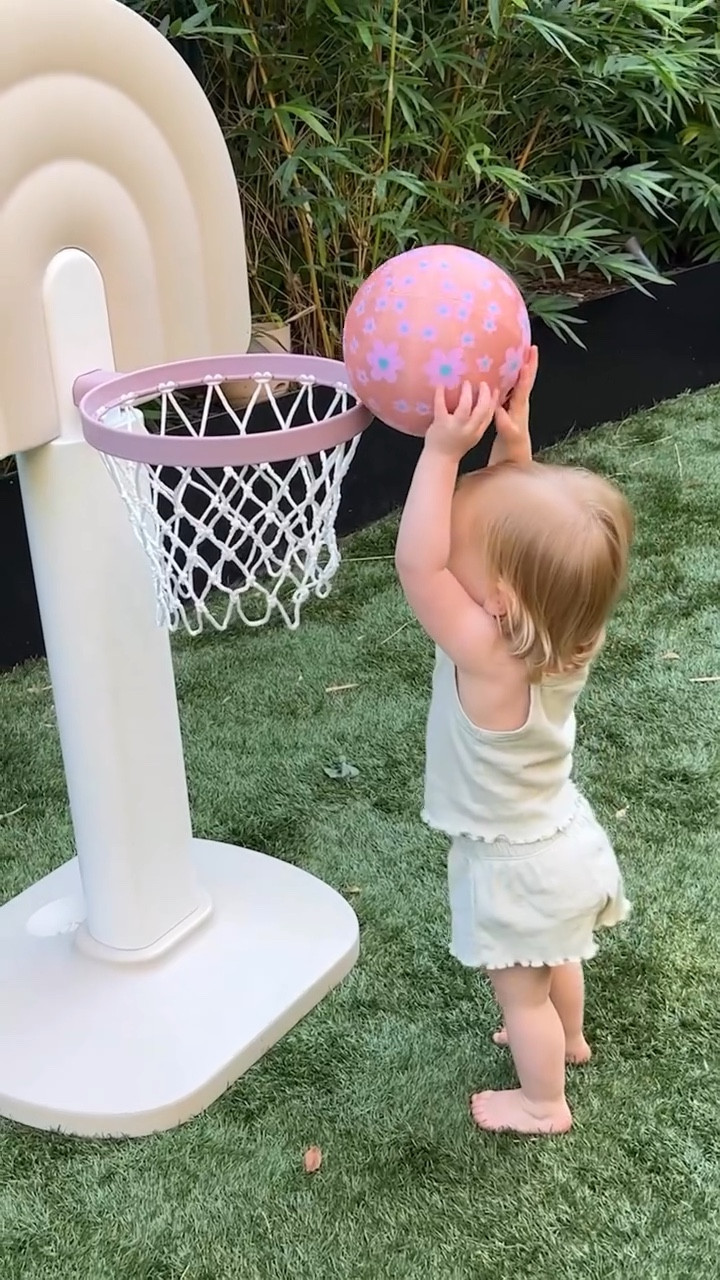 Ellie was so excited to play with her new basketball hoop! We had so much fun ❤️ 

 #LTKStyleTip #LTKKids #LTKHome