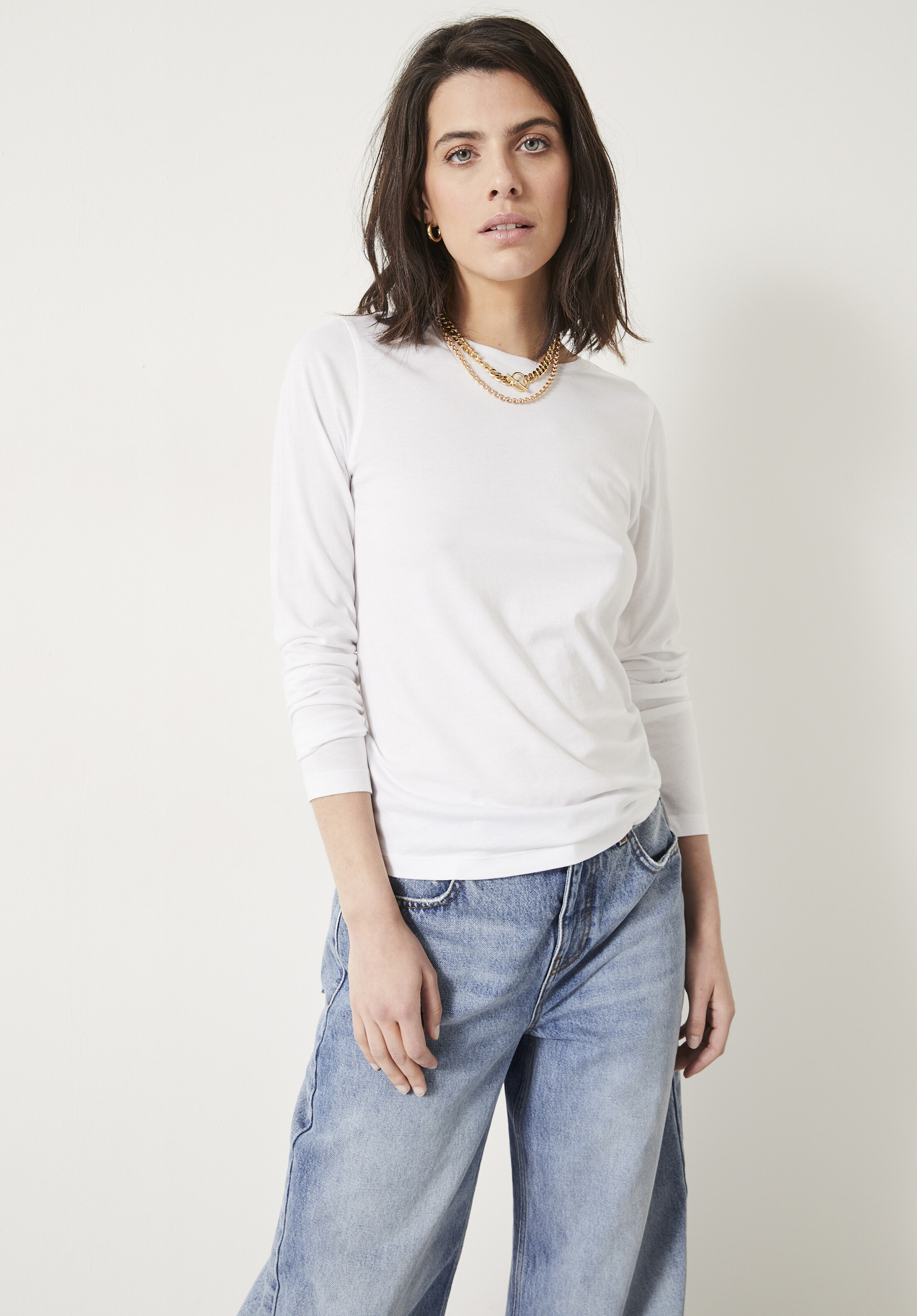 Anna Slim Crew Neck Top | Hush UK