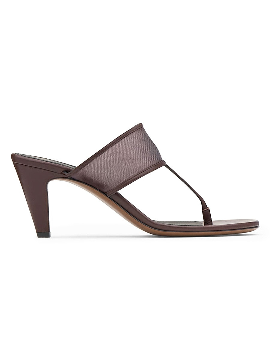 Women's Nostalgic Modernism Vena 65MM Leather Sandals - Dark Chocolate - Size 7 | Saks Fifth Avenue