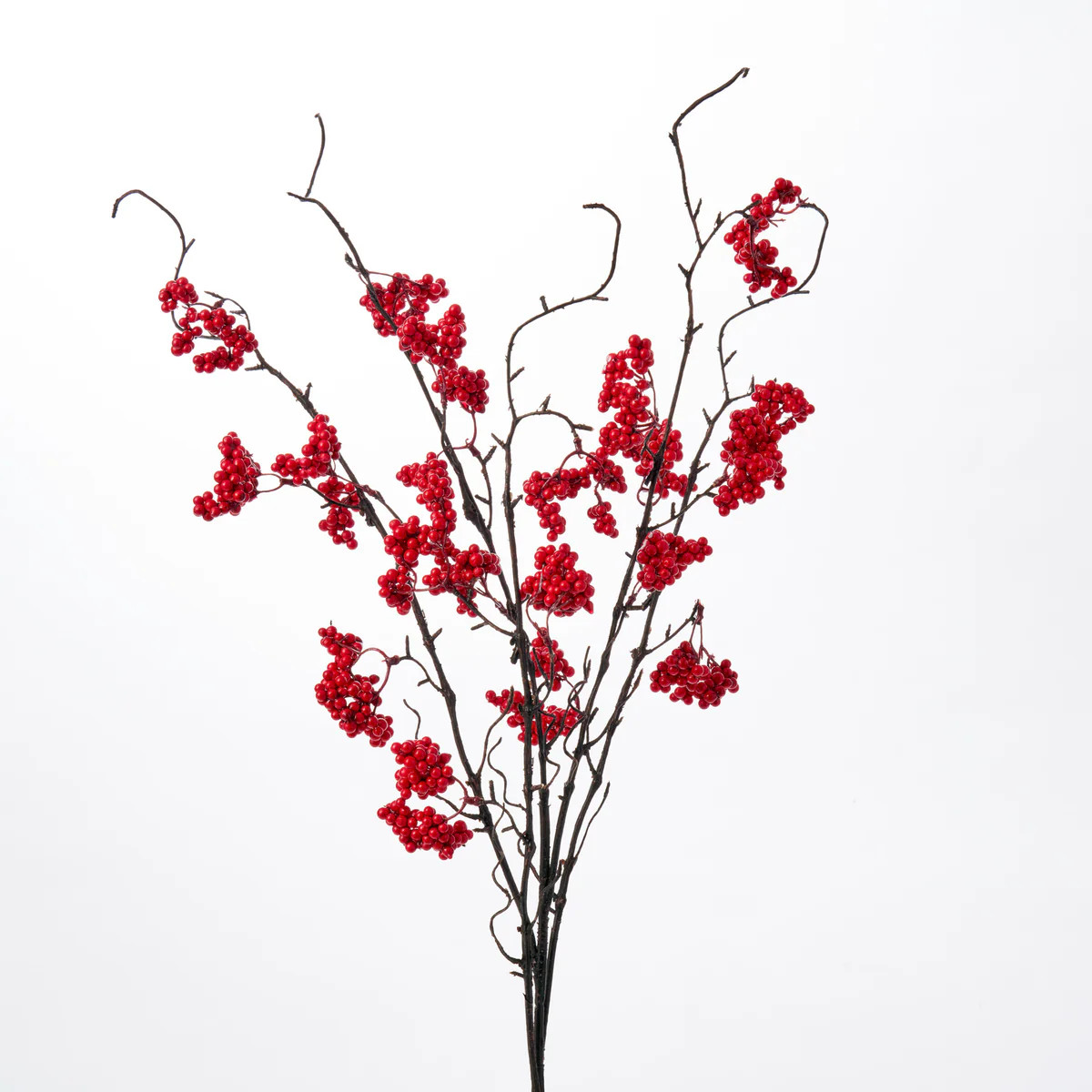 Red Berry Cluster Branches Faux Holiday Spray - 38" | Darby Creek Trading