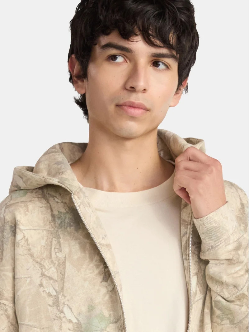 No Boundaries Zip Hoodie with Long Sleeves, Men's & Big Men's | Walmart (US)