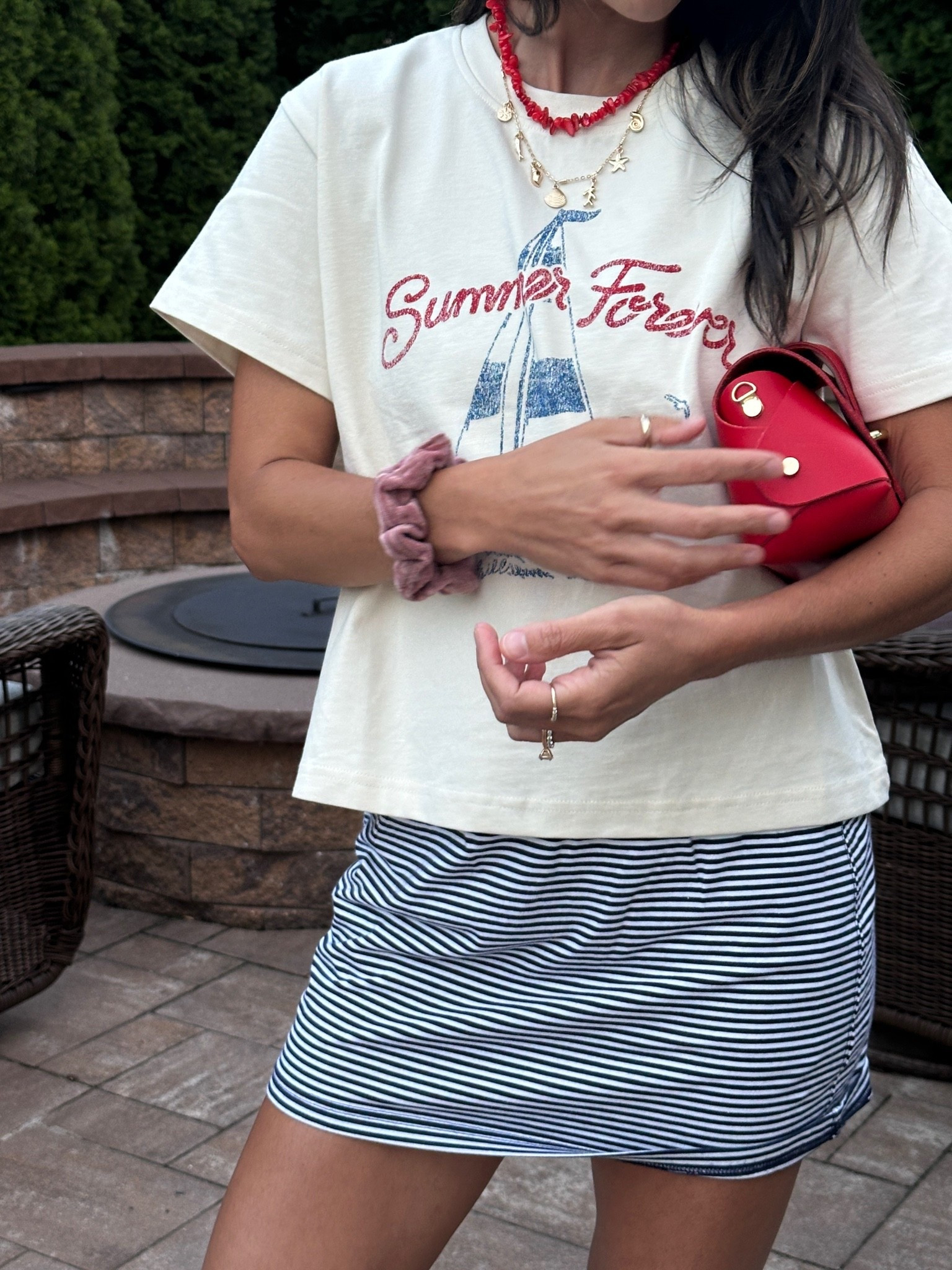 Details of an easy summer dinner outfit for staycation

Skirt Xs
Shirt Xs/s

Clutch is from a boutique in ct

Mom style, mom outfit, mom ootd, summer style, jersey shore style, vacation outfit, summer outfit

#LTKootd #LTKPetite #LTKstorytime