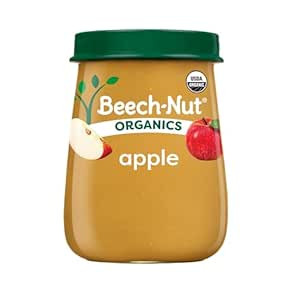 Beech-Nut Organic Baby Food Jars, Organic Apple Puree, Stage 1 Baby Food for Babies 4 Months and ... | Amazon (US)