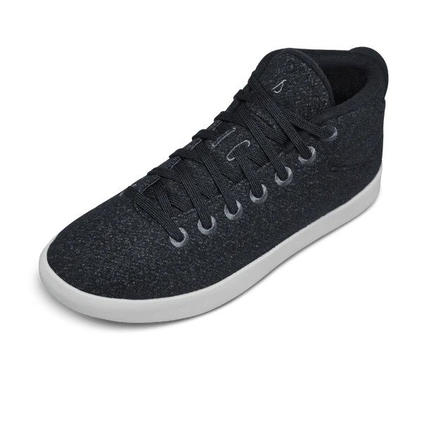 Men's Wool Piper Mids - Heathered Black (White Sole) | Allbirds