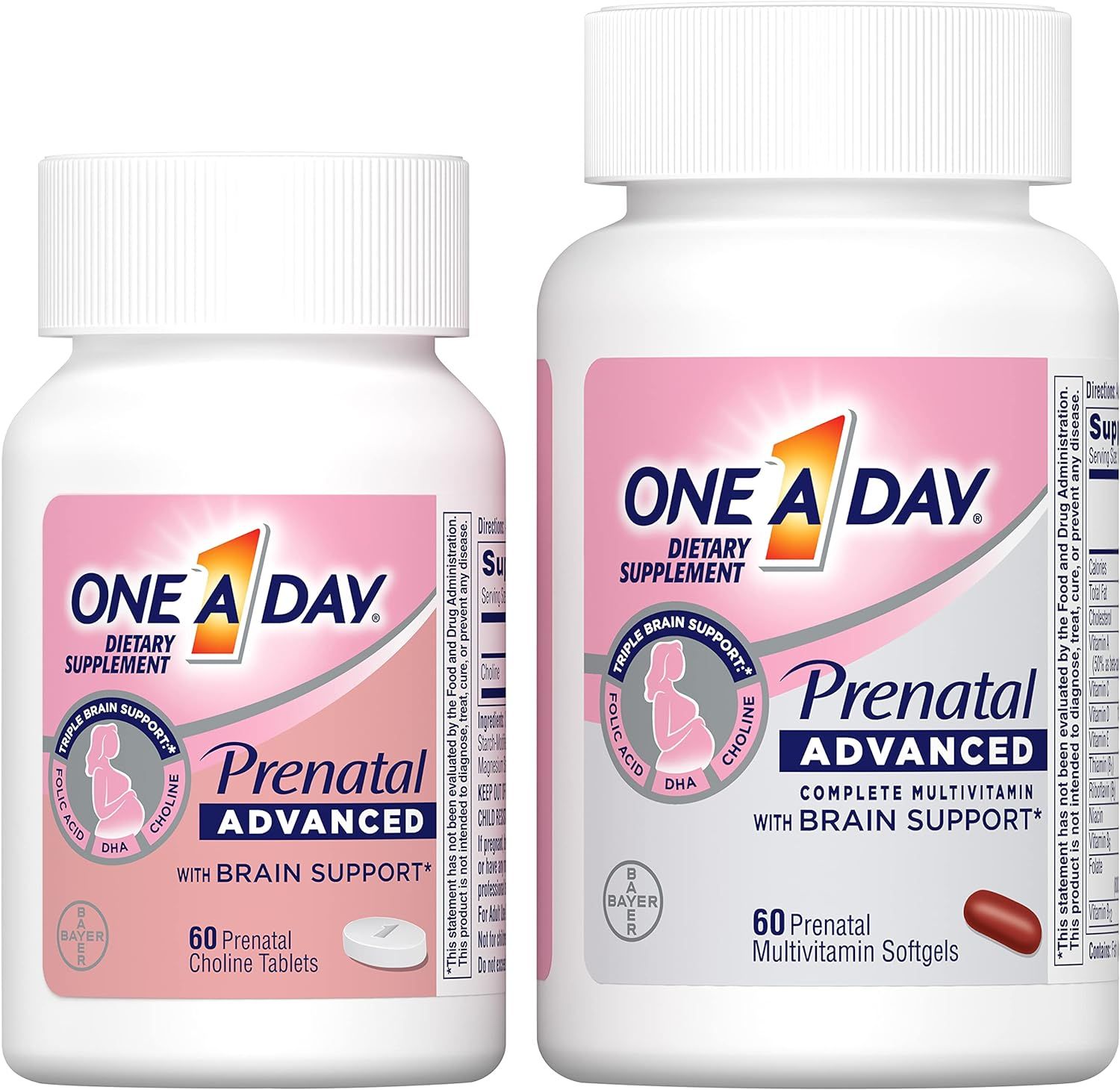 One A Day Women’s Prenatal Advanced Complete Multivitamin with Brain Support* with Choline, Fol... | Amazon (US)
