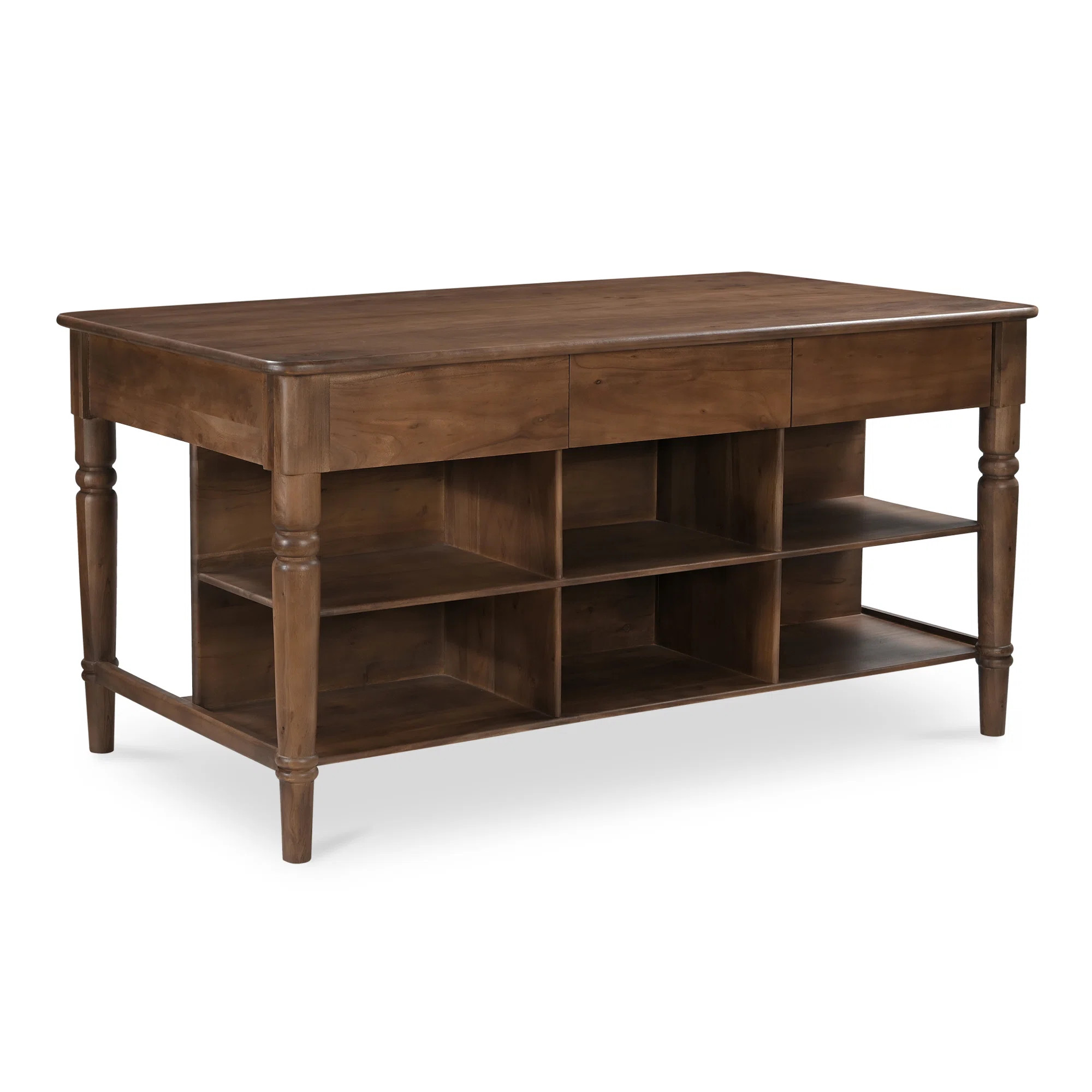 Darian Kitchen Island Brown | Wayfair North America