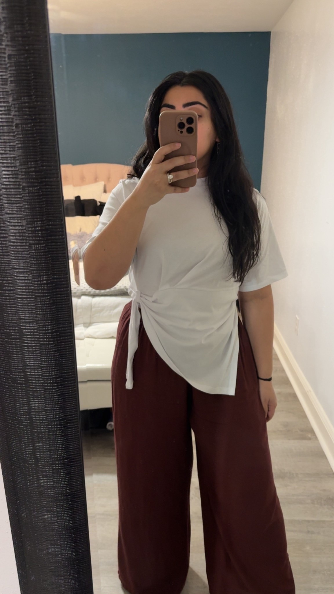 Asymmetrical tops are all the rage right now - paired with some maroon linen pants you got a perfect date night or brunch outfit 

#LTKootd #LTKMidsize #LTKSeasonal