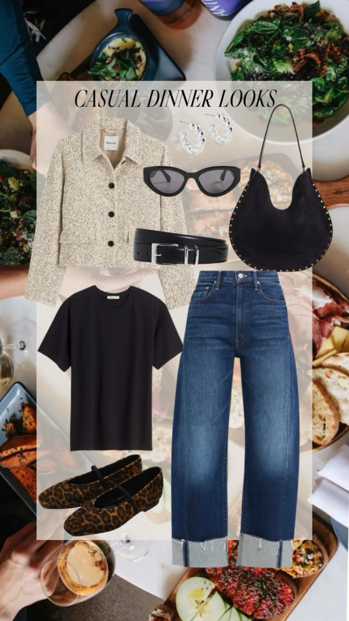 ✨Casual Dinner Looks✨
You know those days when you’ve lived in workout gear but suddenly need to look pulled together for dinner with family or friends? These are the easy, polished outfits I reach for. Comfortable, effortless, and chic—without feeling fussy.

Think denim + elevated tops, a great jacket, a touch of gold jewelry, and shoes you can actually walk in. Perfect for when you want to look like you tried (without really trying 😉).

Fall outfit, fall look, fall fashion, casual dinner outfit

#LTKStyleTip #LTKOver40 #LTKShoeCrush