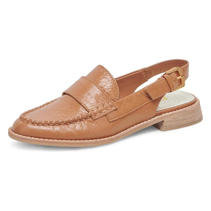 YDN Women Buckle Slingback Pumps Slip On Loafers Block Low Heels Closed Round Toe Dressy Shoes Of... | Amazon (US)