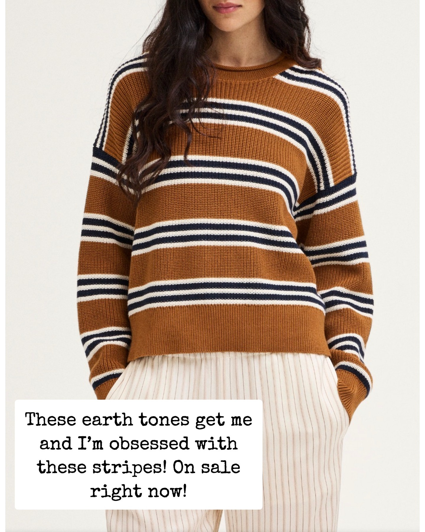 Exclusive sale in the LTK app! These earth tones get me and I’m Obsessed with these stripes! On sale right now! 

 #LTKxMadewell #LTKOver40 #LTKSaleAlert