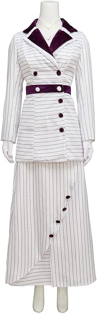 Willyacos Titanic Rose Cosplay Costume Dress Rose Dewitt Bukater Titanic Costume Purple Stripes D... | Amazon (US)