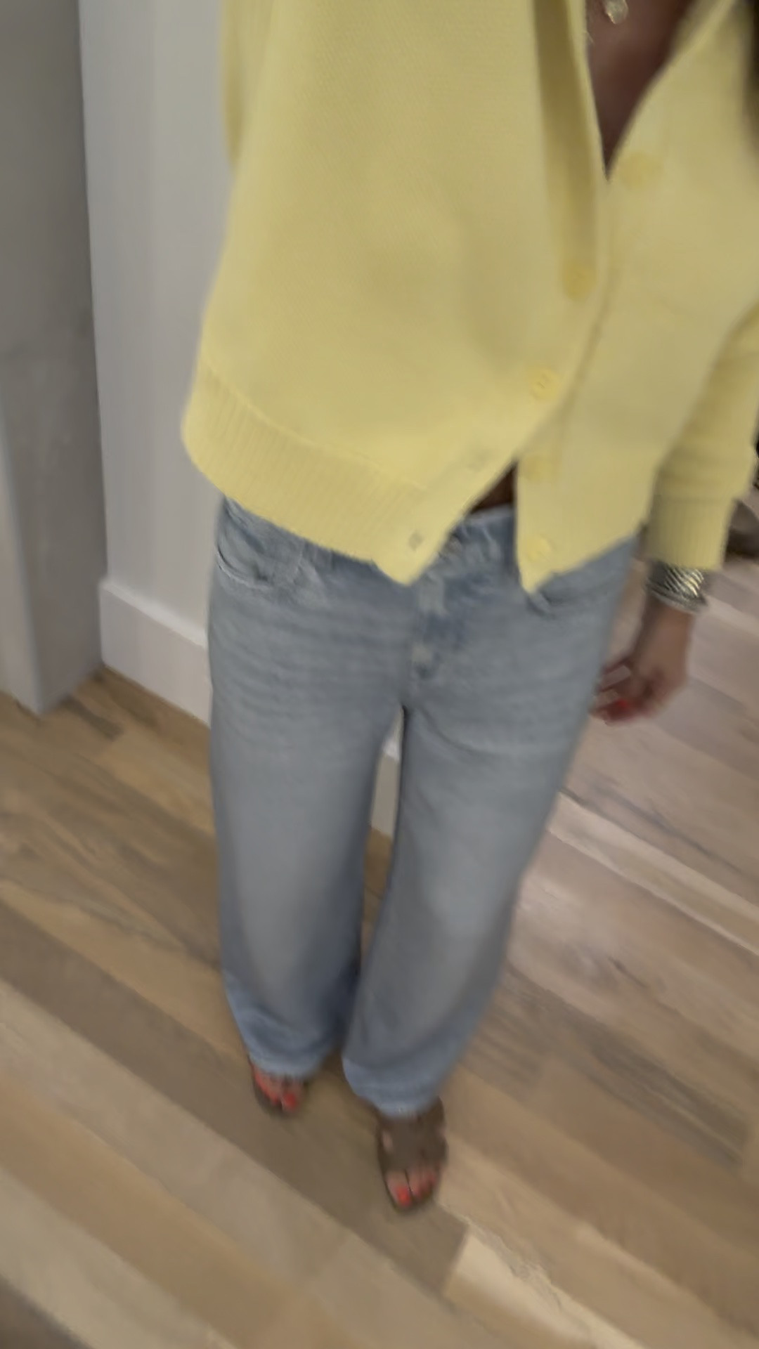 Sweatpant jeans that are actually petite friendly so comfortable you could travel on them pair it with this really cute yellow cardigan. That’s not two boxy and can be worn to the office. Size xxs

Comment SHOP below to receive a DM with the link to this post on my LTK ⬇ https://liketk.it/6pRHK